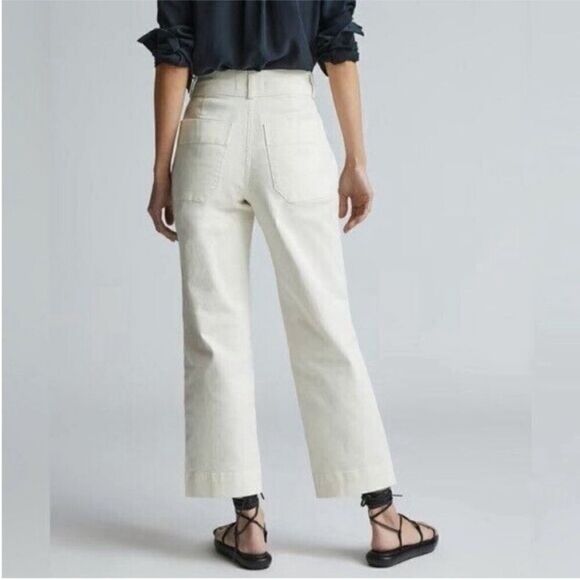 NWT Everlane The Straight-Leg Pant in Bone Size 16 - Picture 2 of 13